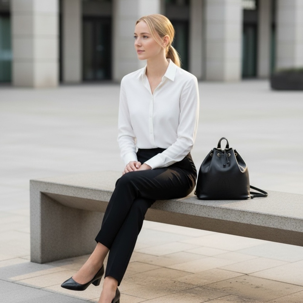 CHANEL Black Leather Backpack - Picture 8 of 9